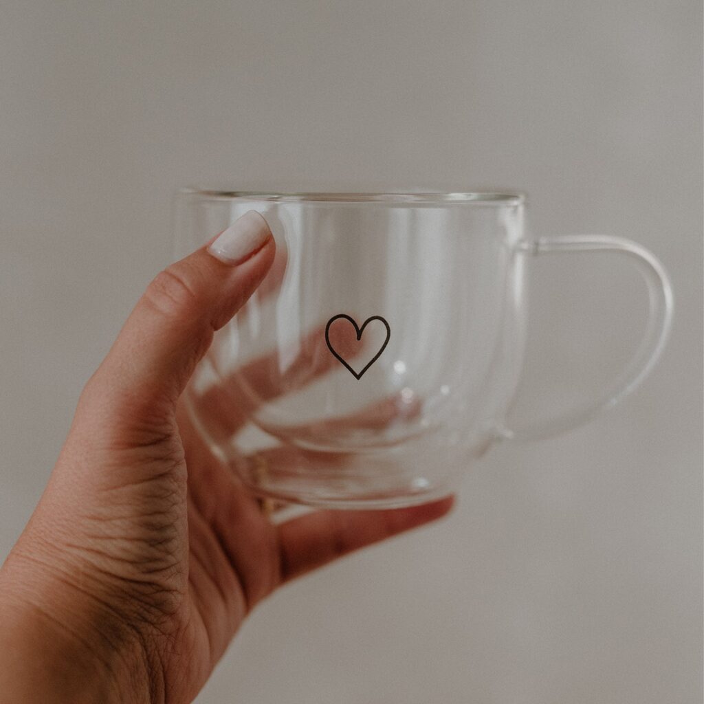 dvigubo stiklo puodelis